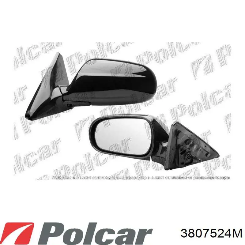 3807524M Polcar Зеркало заднего вида правое