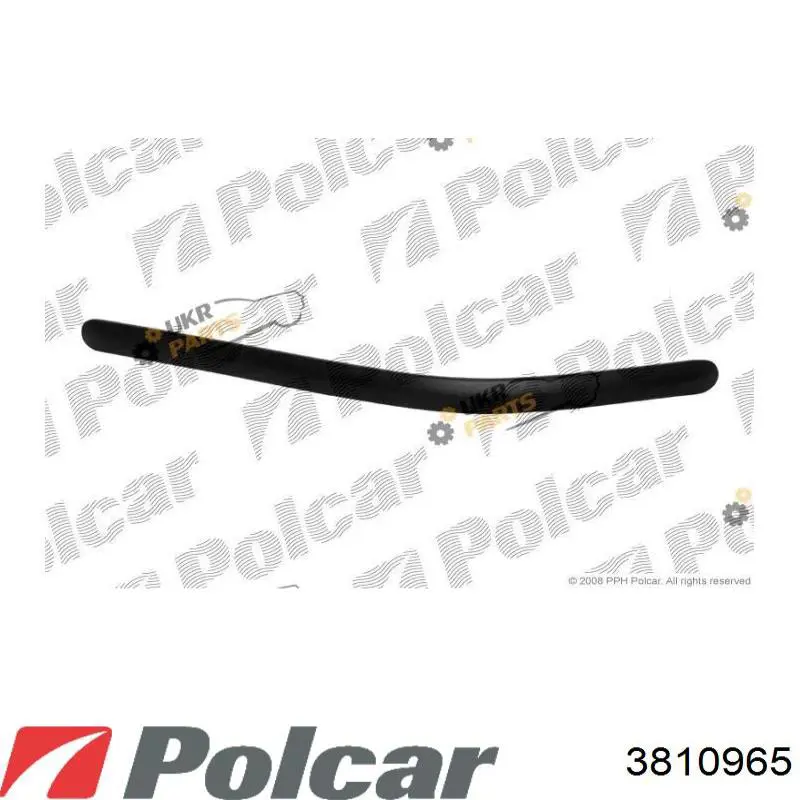 381096-5 Polcar накладка бампера заднего левая
