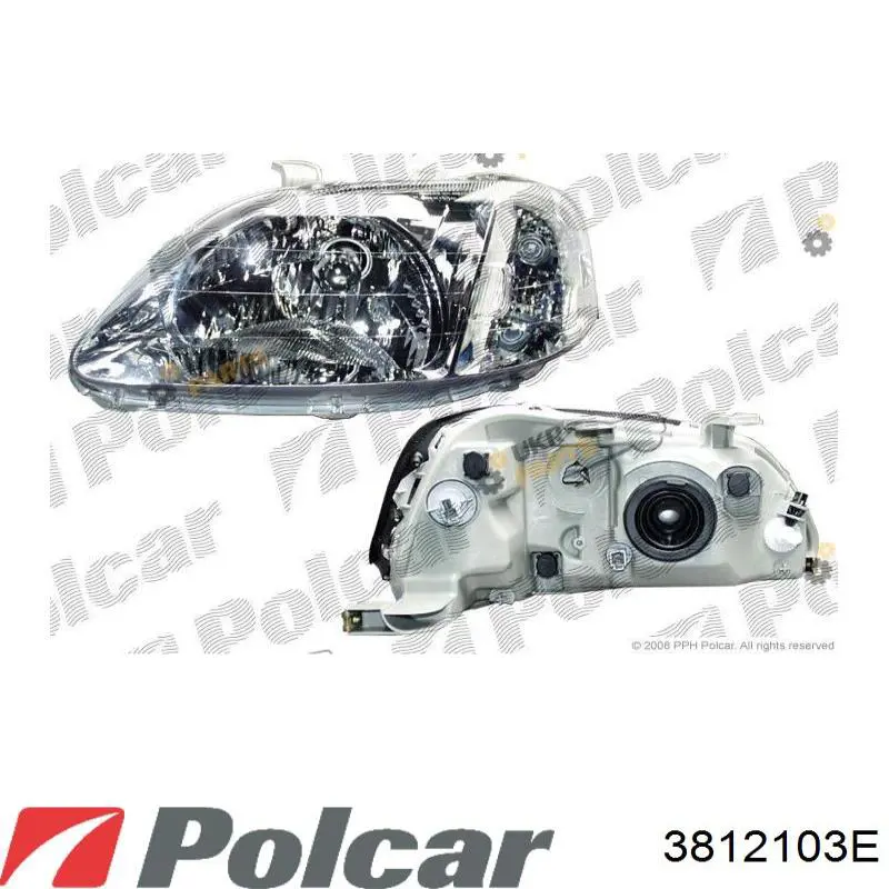 Фара правая 3812103E Polcar