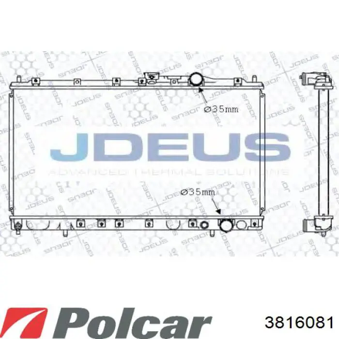 Радиатор охлаждения Polcar 3816082