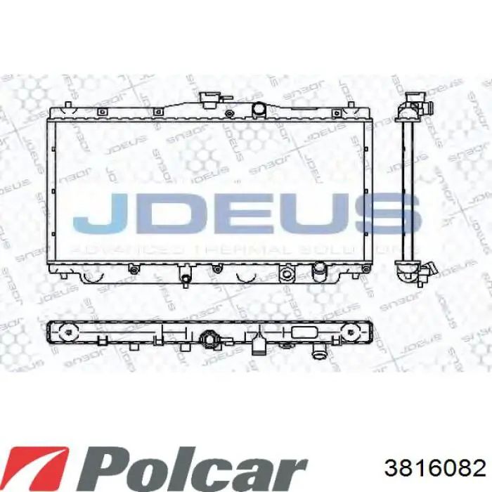 Радиатор 3816082 Polcar