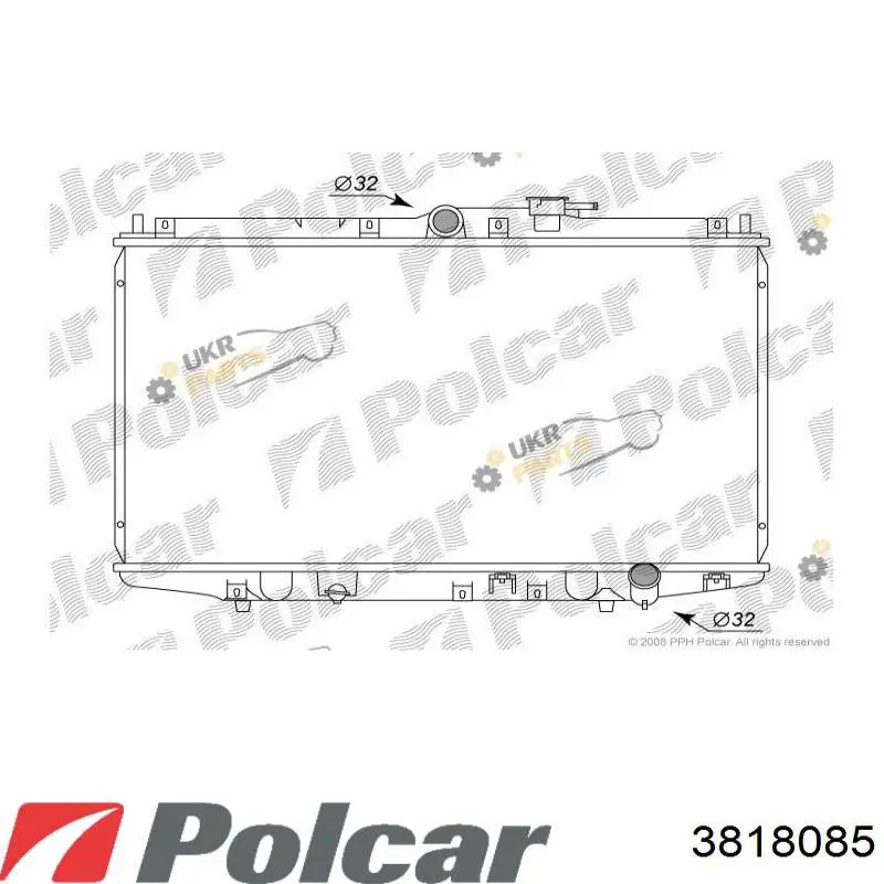 3818085 Polcar радиатор