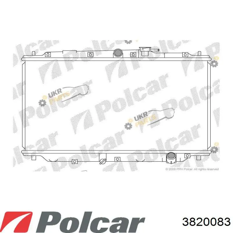 Радиатор 3820083 Polcar