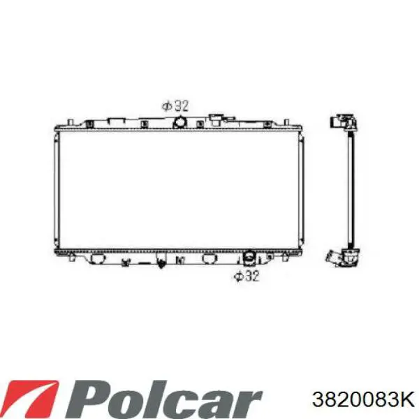 Радиатор 3820083K Polcar