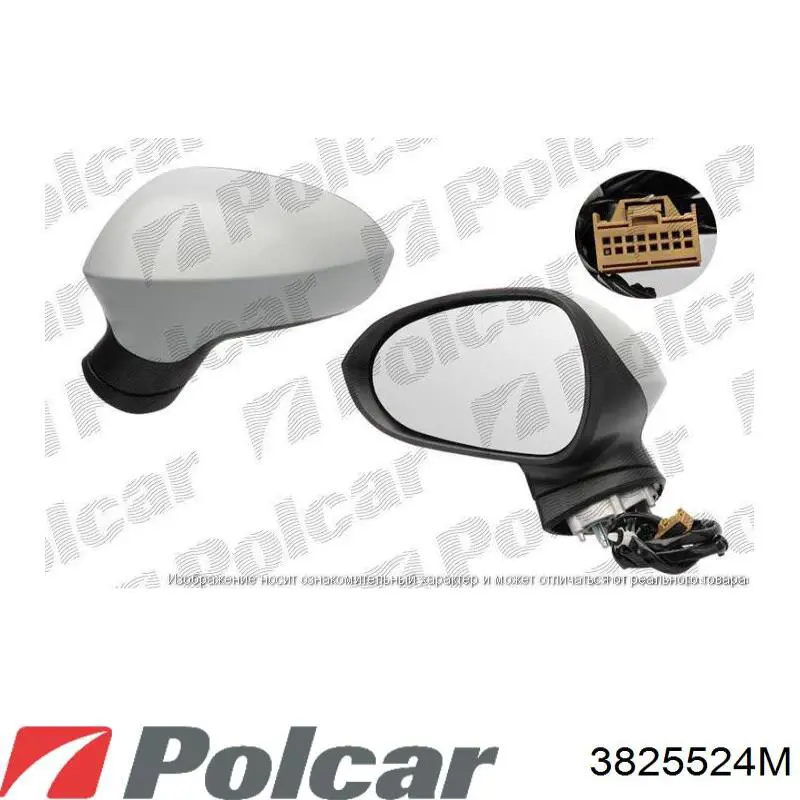 Правое зеркало 3825524M Polcar