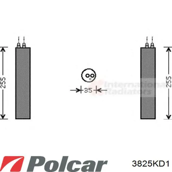 3825KD1 Polcar ресивер-осушитель кондиционера