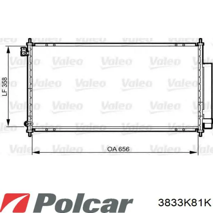 Радиатор охлаждения кондиционера Koyorad FP30K274KY