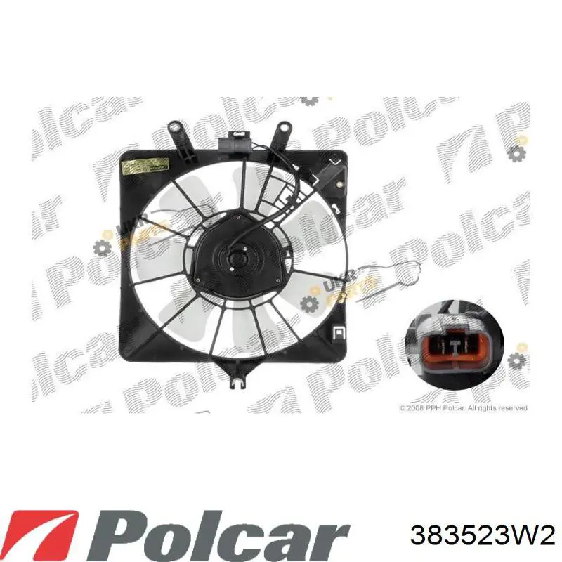 383523W2 Polcar вентилятор (крыльчатка радиатора кондиционера)