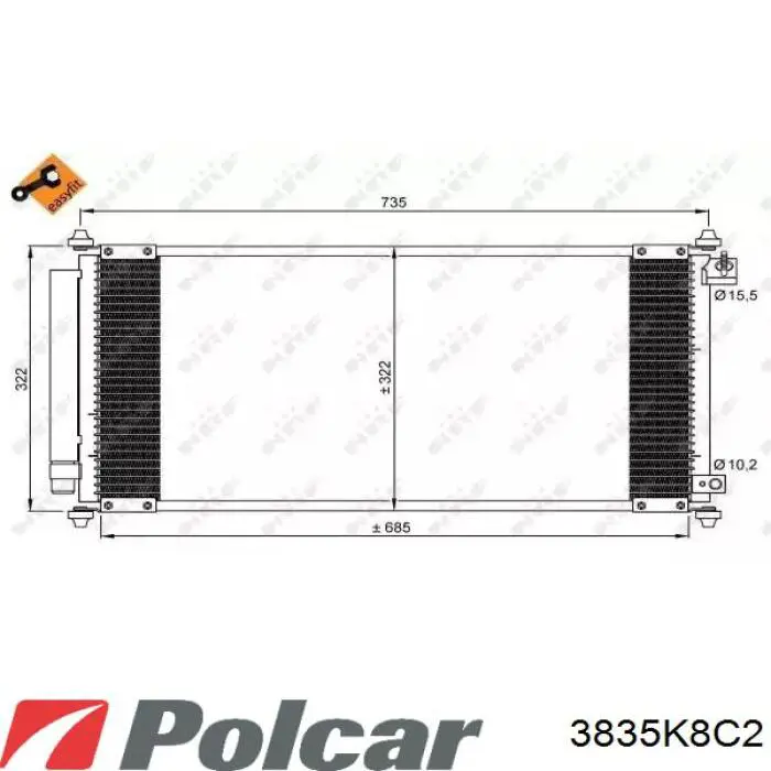 3835K8C2 Polcar Конденсатор