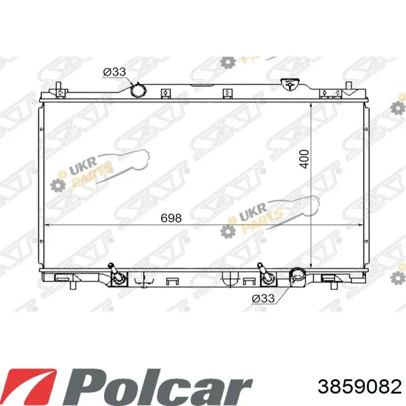 3859082 Polcar Радиатор основной
