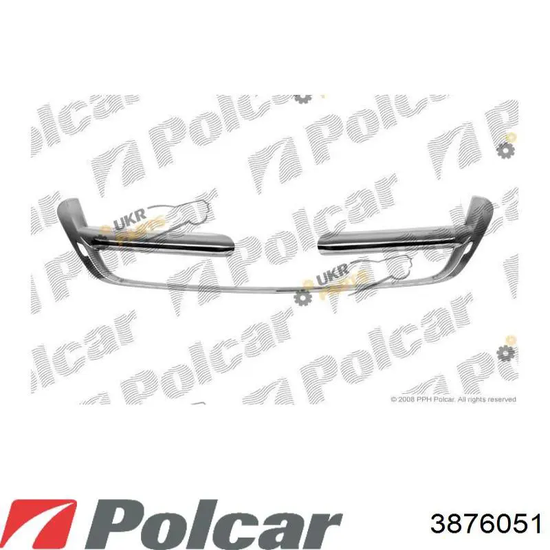 3876051 Polcar молдинг решетки радиатора