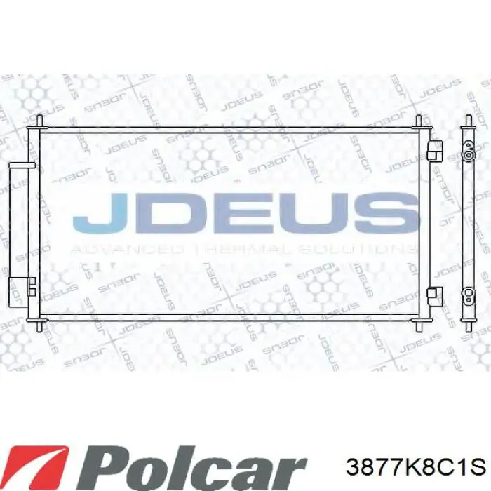 Радиатор кондиционера 3877K8C1S Polcar