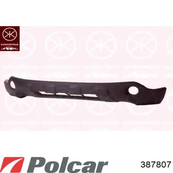 387807 Polcar Бампер передний, верхняя часть