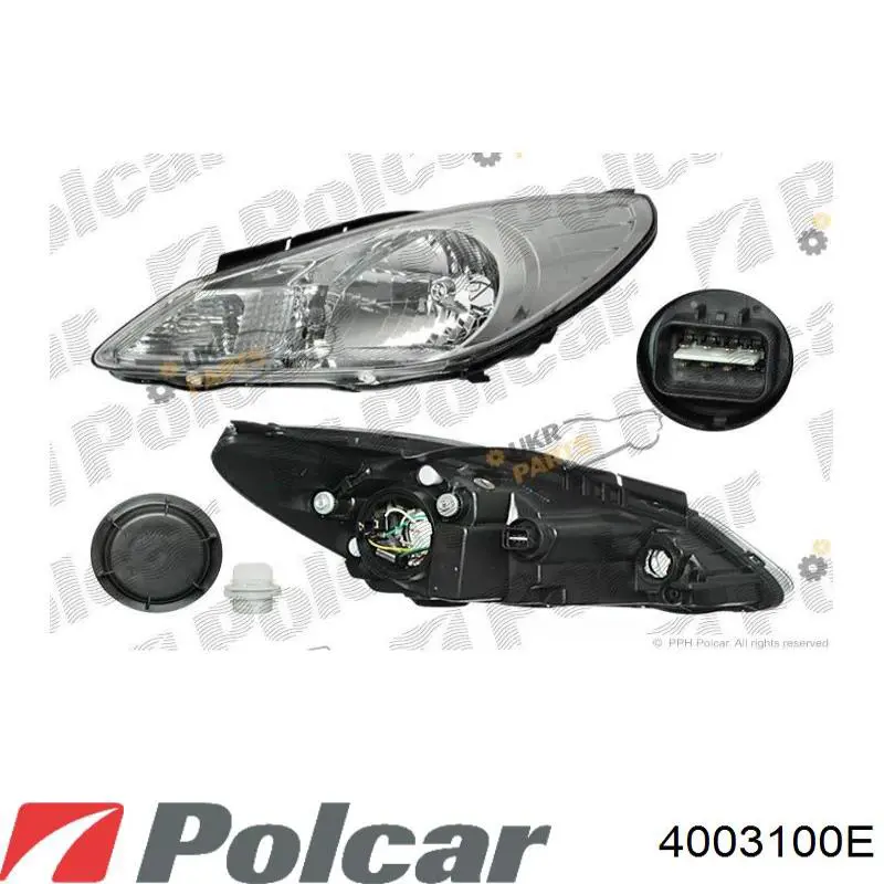 Фара правая 4003100E Polcar