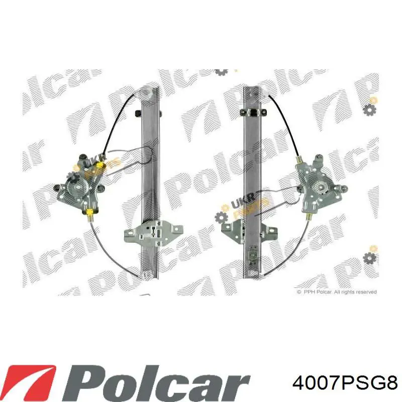 4007PSG8 Polcar механизм стеклоподъемника двери задней правой
