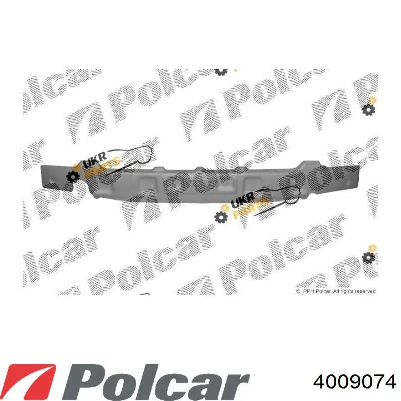 400907-4 Polcar абсорбер (наполнитель бампера переднего)