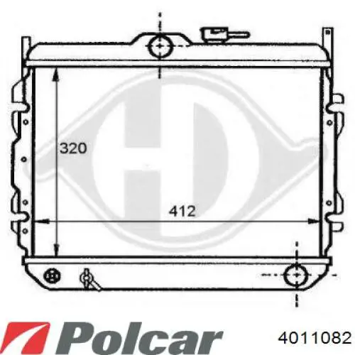 401108-2 Polcar радиатор