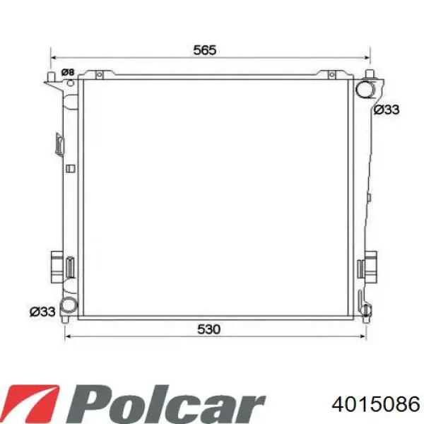 4015086 Polcar радиатор