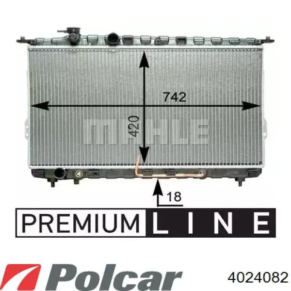 4024082 Polcar радиатор