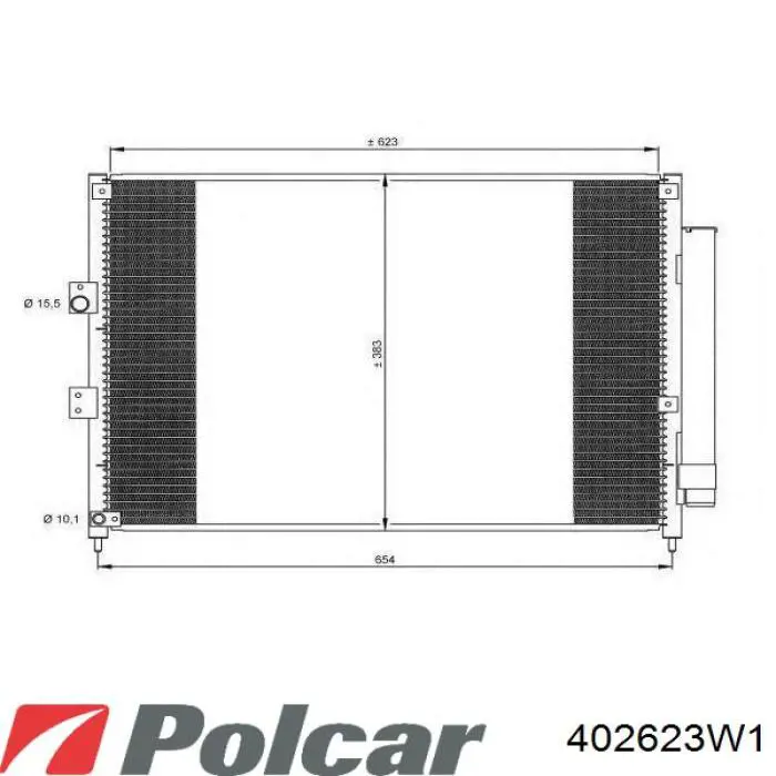 402623W1 Polcar мотор вентилятора системы охлаждения