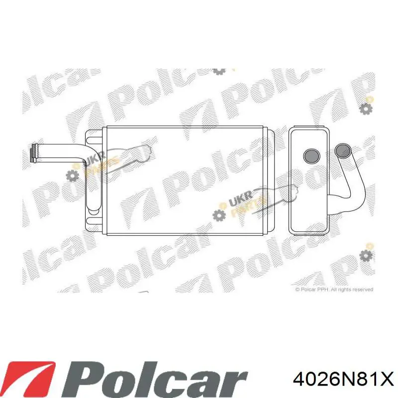 Радиатор печки 4026N81X Polcar