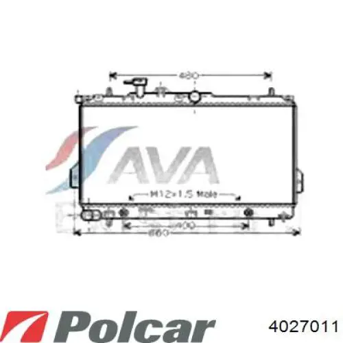 Крыло переднее левое 4027011 Polcar