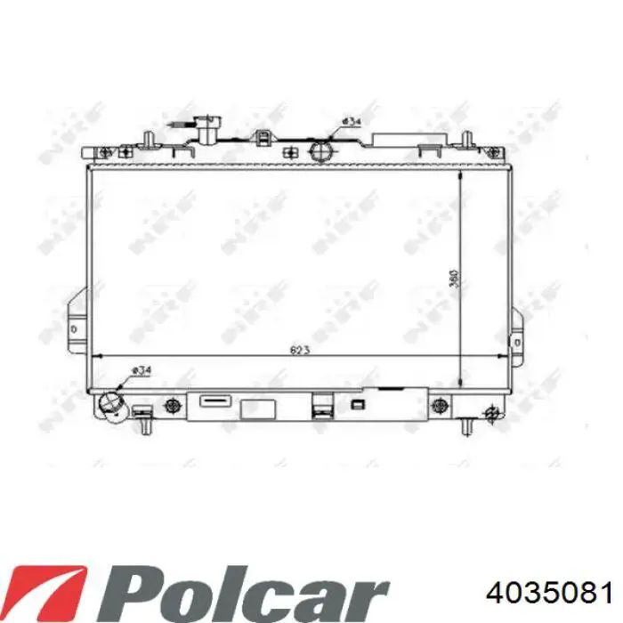 4035081 Polcar Радиатор основной