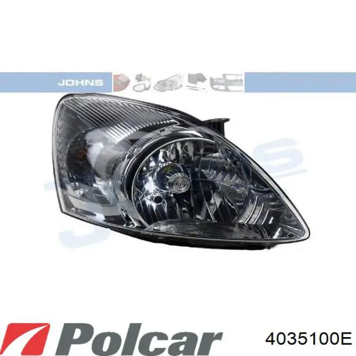Правая фара 4035100E Polcar