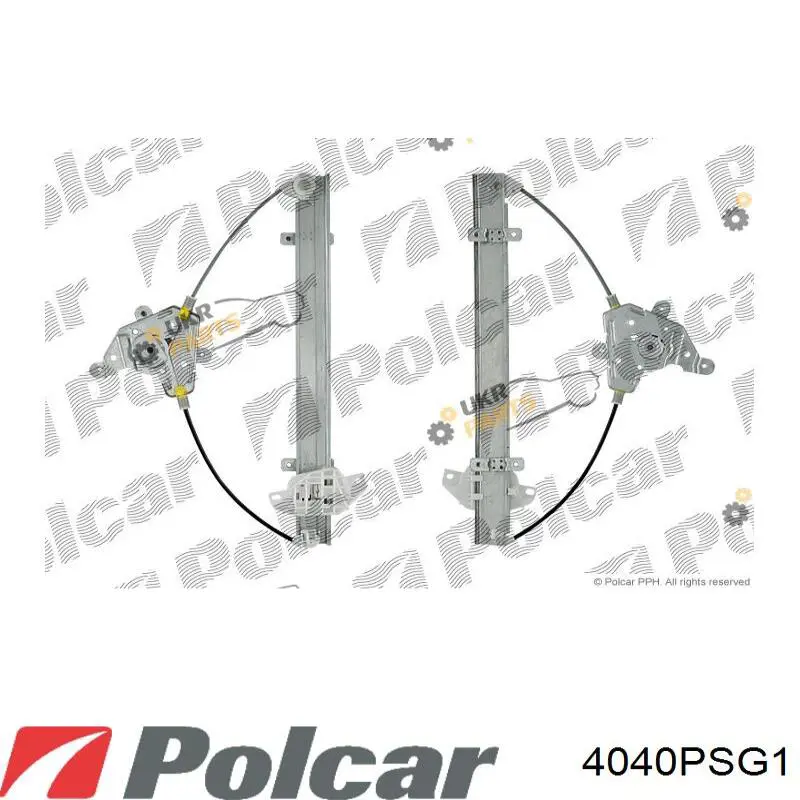 Механизм стеклоподъемника двери передней левой 4040PSG1 Polcar