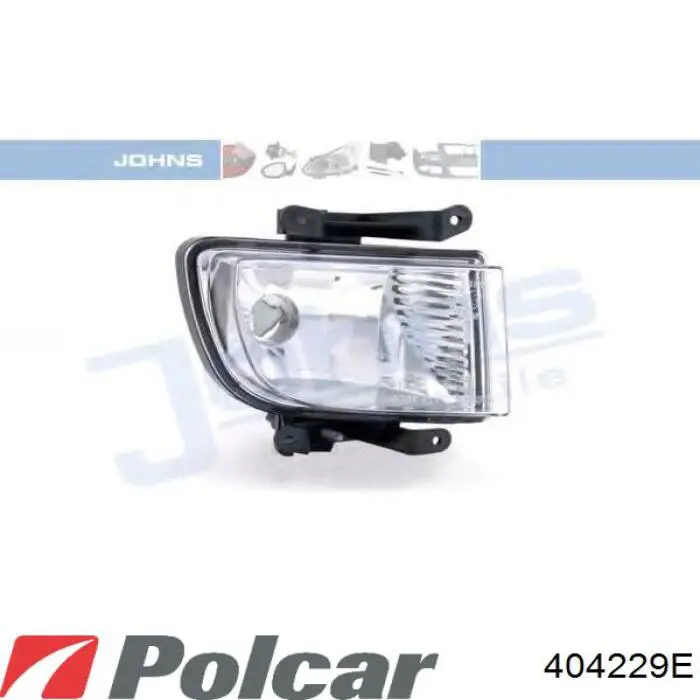 404229E Polcar Противотуманная фара левая