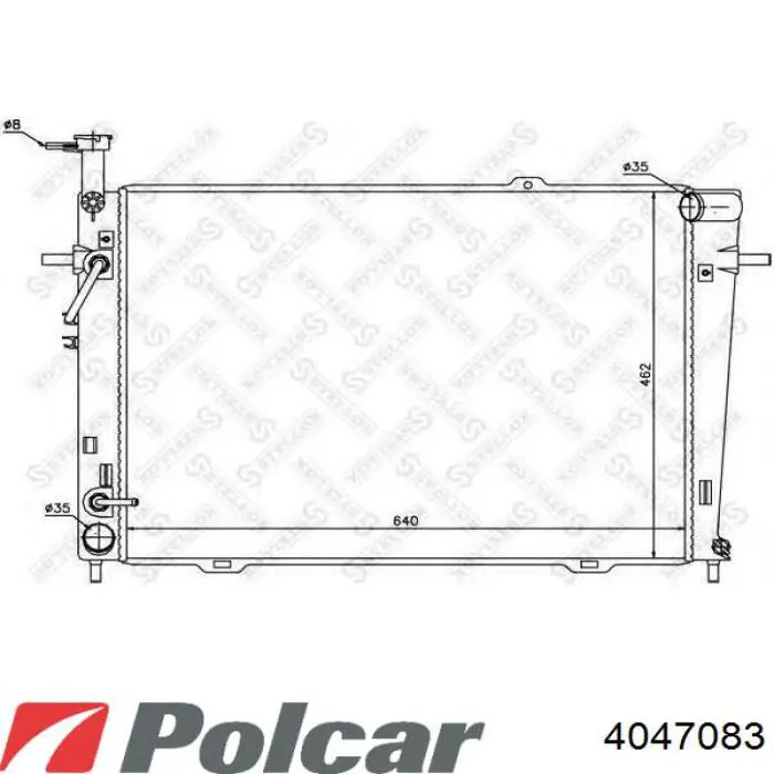 4047083 Polcar Радиатор основной