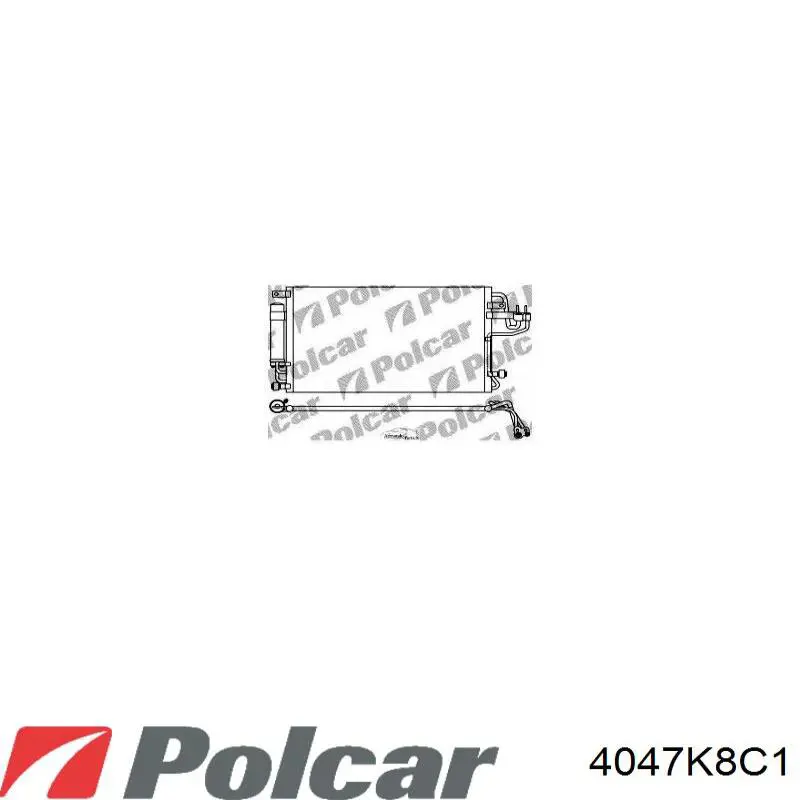 4047K8C1 Polcar радиатор кондиционера