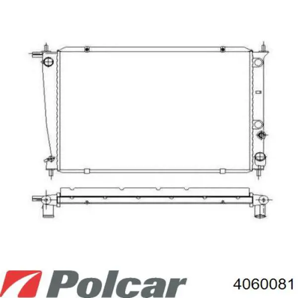 Радиатор 4060081 Polcar