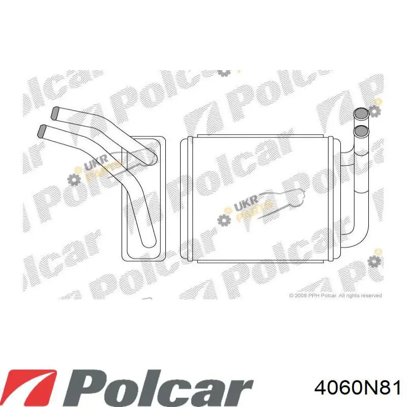 4060N8-1 Polcar радиатор печки