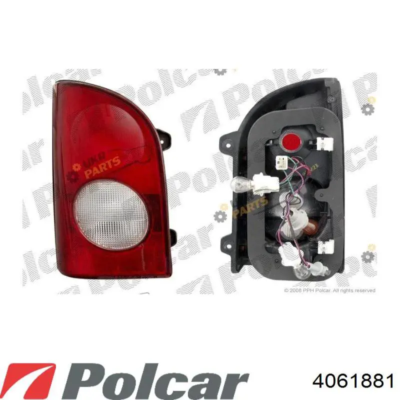4061881 Polcar фонарь задний правый