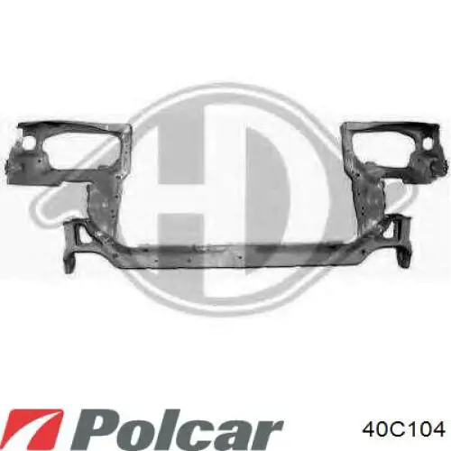 40C104 Polcar суппорт радиатора в сборе (монтажная панель крепления фар)
