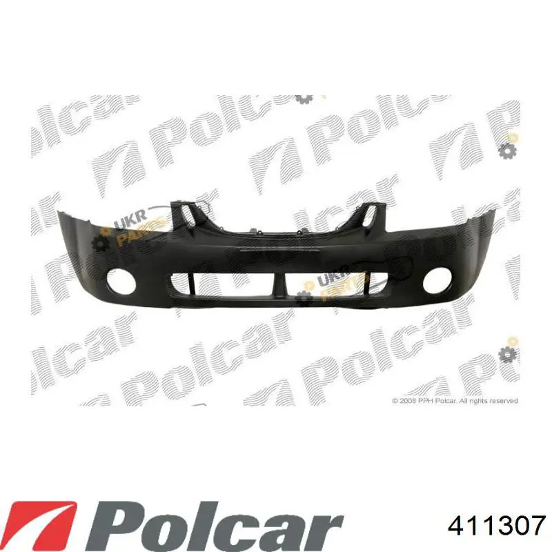 Передний бампер 411307 Polcar