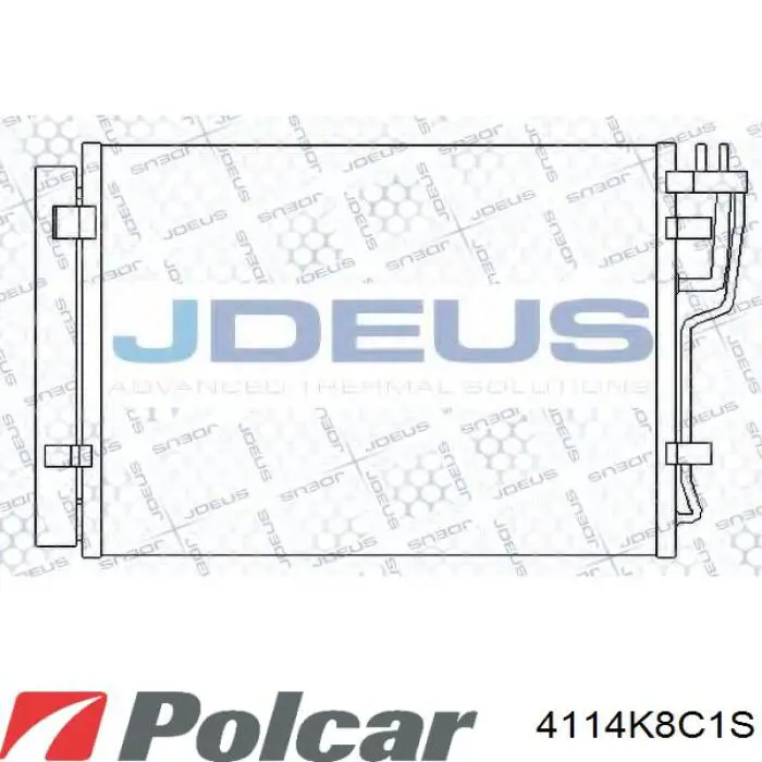 Купить 4114K8C1S Polcar Радиатор системы охлаждения кондиционера