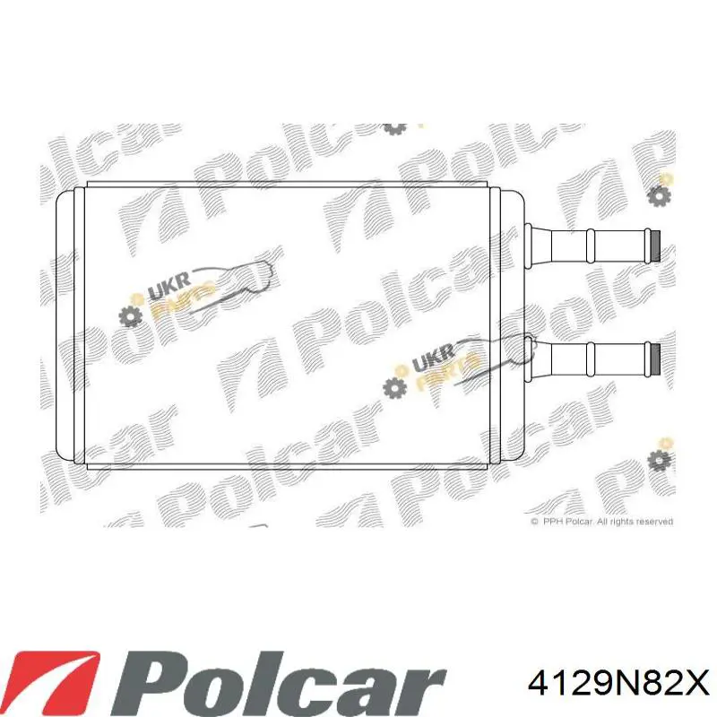 Радиатор печки 4129N82X Polcar