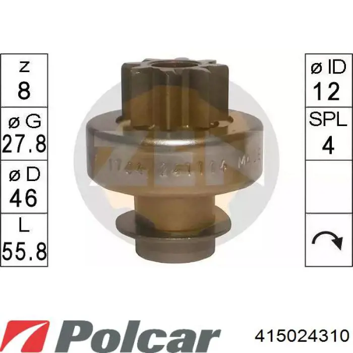 415024310 Polcar Демпферный маховик