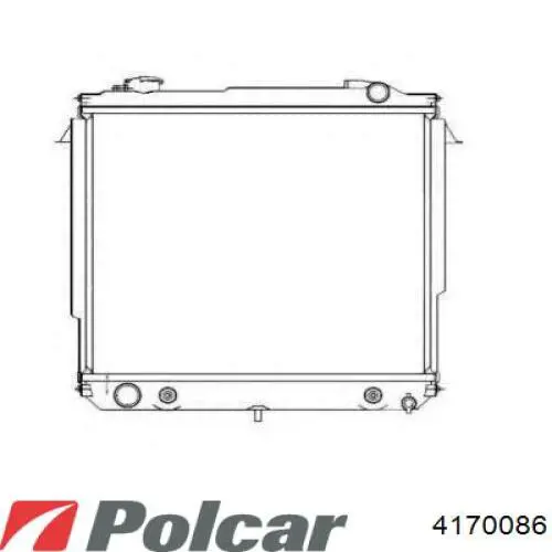 Радиатор охлаждения двигателя Polcar 4170086 цена, от 93.96 USD