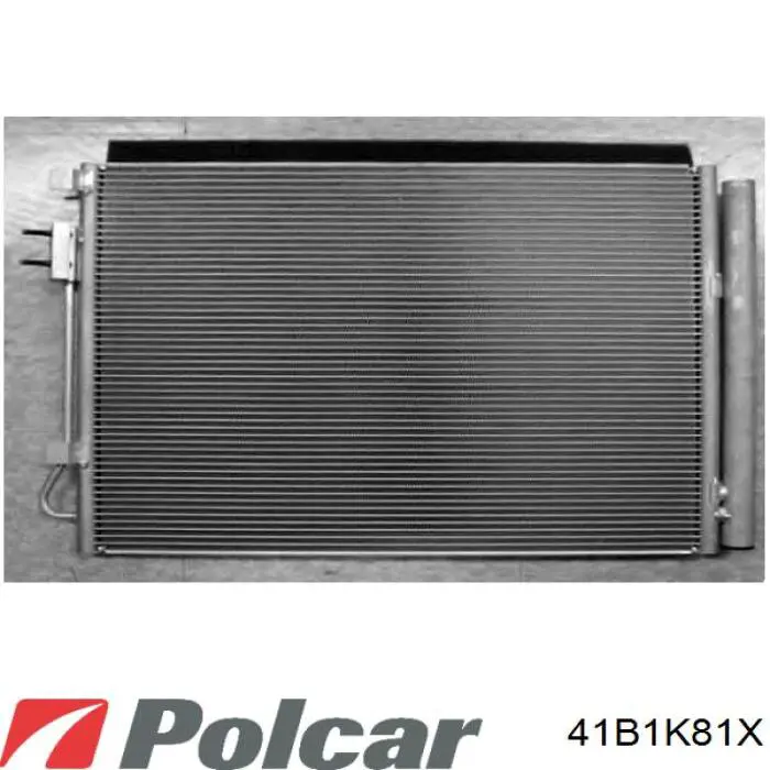 Радиатор кондиционера 41B1K81X Polcar