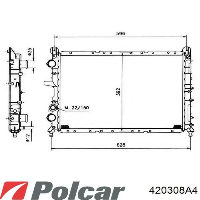 420308A4 Polcar радиатор