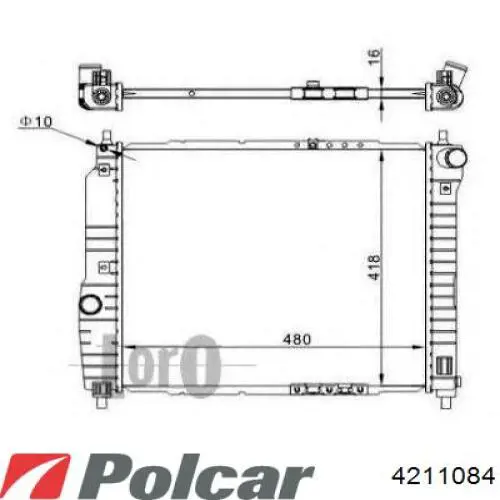 Радиатор 0046544786 Fiat/Alfa/Lancia