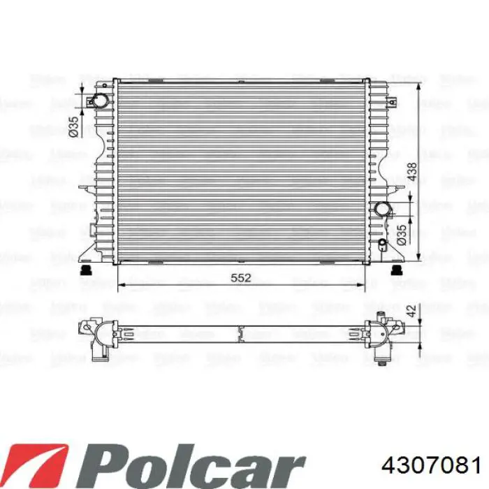 4307081 Polcar Радиатор основной