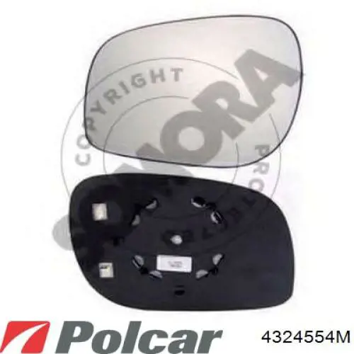 Стекло правого зеркала заднего вида LR013774 Hotbray