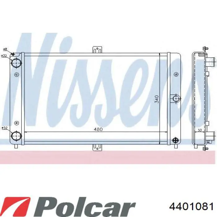 4401081 Polcar Радиатор основной