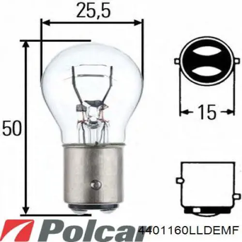 Фара левая 4401160LLDEMF Polcar