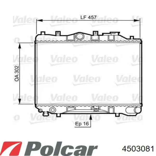 4503081 Polcar Радиатор основной