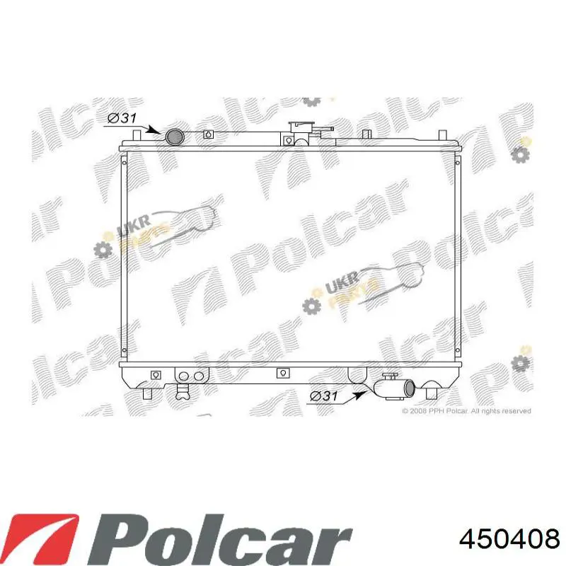 450408 Polcar Радиатор основной
